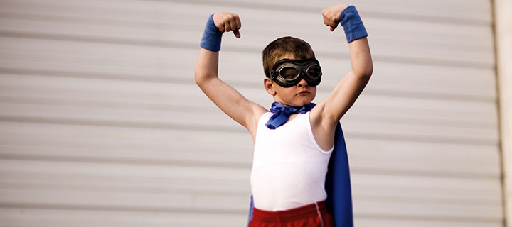 Image of a boy Super Hero